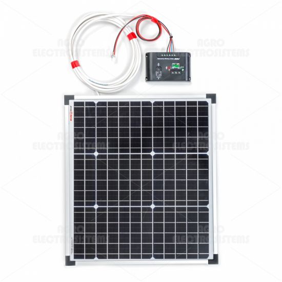 Panou solar monocristalin 30 W cu regulator de încărcare
